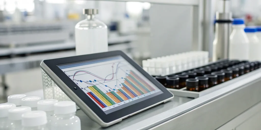 Automated lot & expiry management software dashboard.