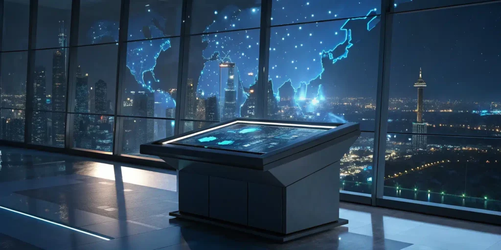 Best drug traceability software displayed on a futuristic digital interface.