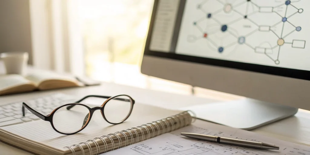 Laptop showing a flowchart for navigating DSCSA waivers and exemptions.