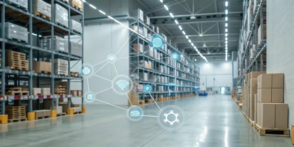 A 3PL warehouse managing DSCSA compliance with digital supply chain tracking technology.