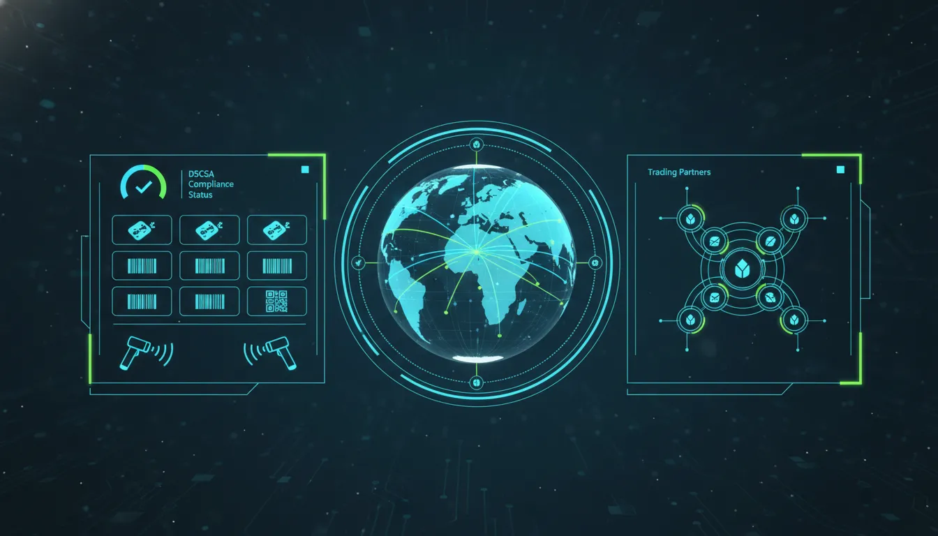 EPCIS DSCSA data exchange across a pharmaceutical ERP system