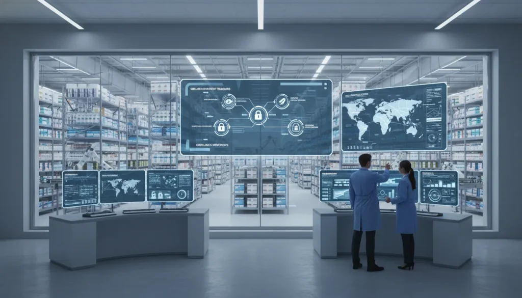 Pharma software companies comparison dashboard