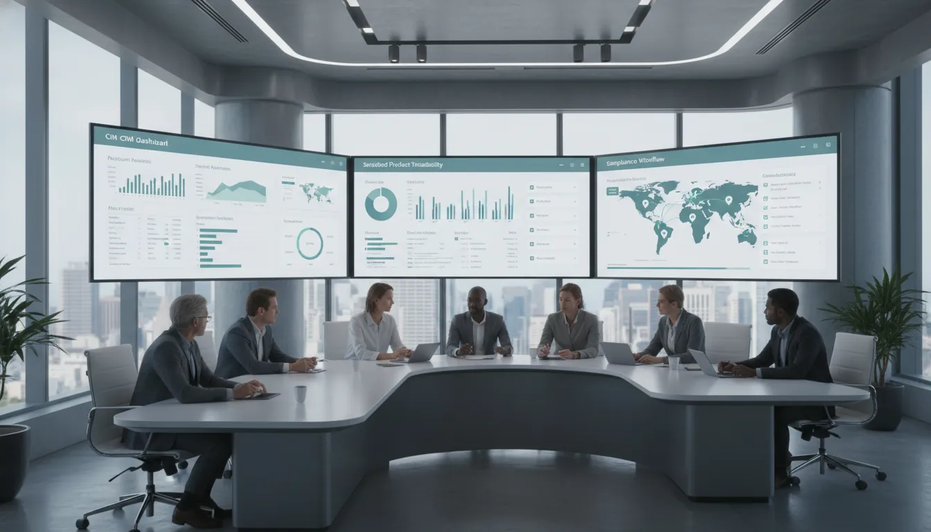 Pharmaceutical CRM software dashboard for pharma operations