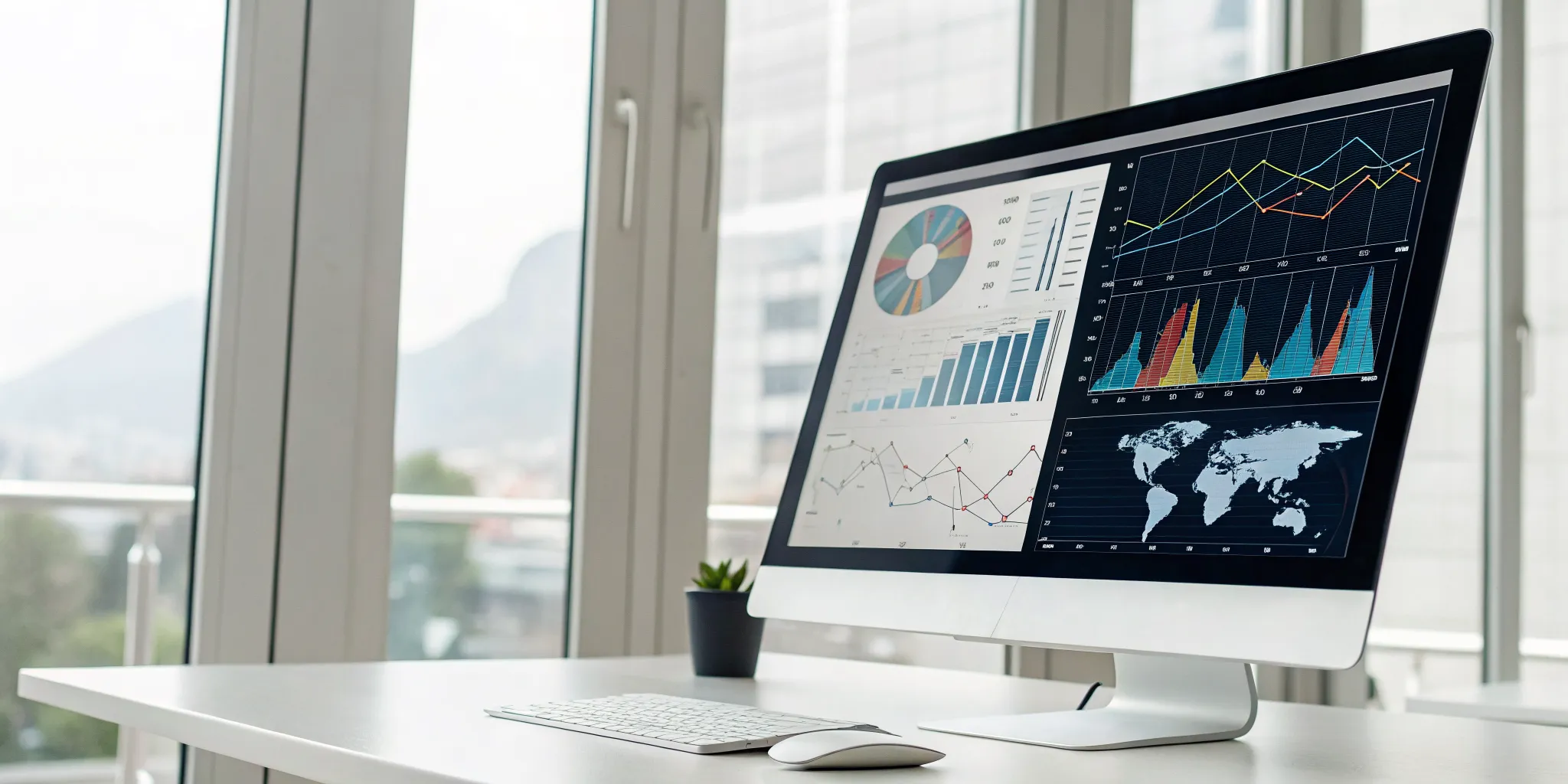 what-is-a-risk-dashboard-a-guide-to-actionable-data-341472 - RxERP - RxERP A risk dashboard on a computer screen displaying charts and key metrics for risk management.