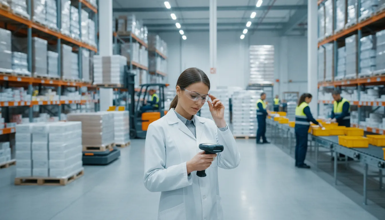 Pharmaceutical distribution warehouse supporting coordinated inventory and fulfillment